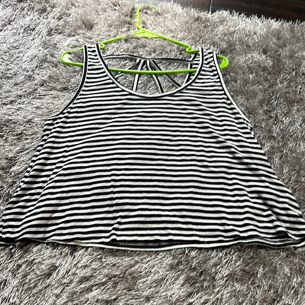 Black and white tank
